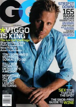 Viggo Mortensen on the cover of GQ, April 2004