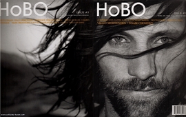 Self-portrait of Viggo Mortensen, on the cover of HoBO magazine