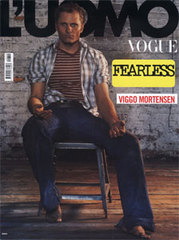 Viggo Mortensen on L'Uomo Vogue cover, April 2004