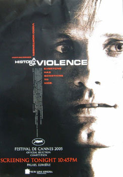 Poster for History of Violence at Cannes