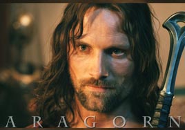 Viggo Mortensen as Aragorn in Lord of the RIngs