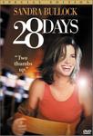 The 28 Days DVD cover features Sandra Bullock.