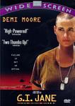 G.I. Jane DVD cover features Demi Moore as Lt. Jordan O'Neil.