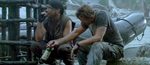Master Chief Jack Urgayle (Viggo Mortensen) and Instructor Max Pyro (Kevin Gage) share a drink after SERE. (video clip 20)