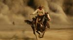 Frank and Hidalgo race to outrun the sandstorm. (Viggo Mortensen, TJ)